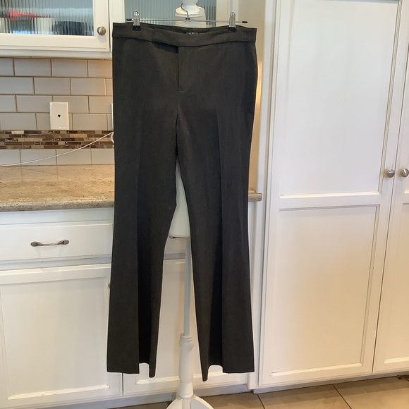 Ralph Lauren Gray Trousers Size 8 Slacks Office Wear Flat Front Crease - Picture 1 of 7